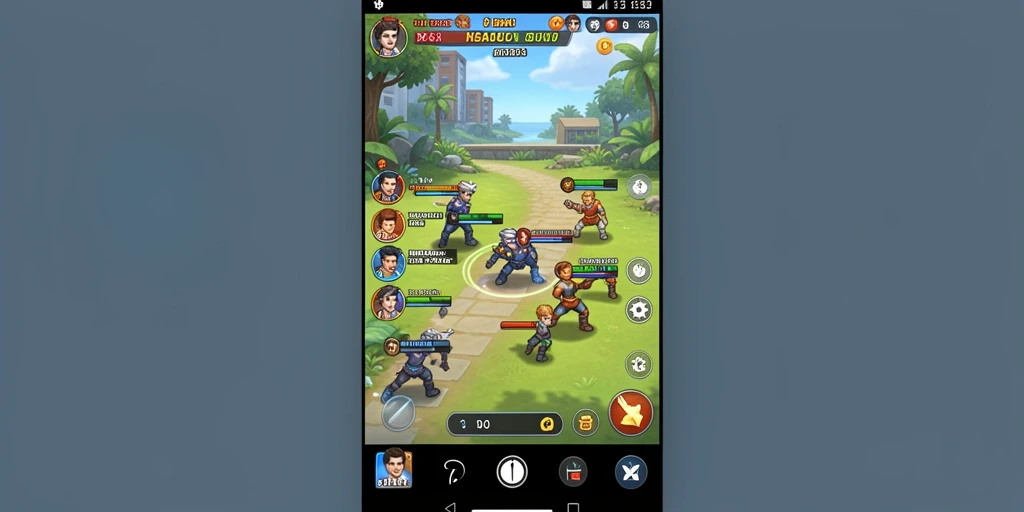 Screenshot momen seru saat bertanding dengan teman.