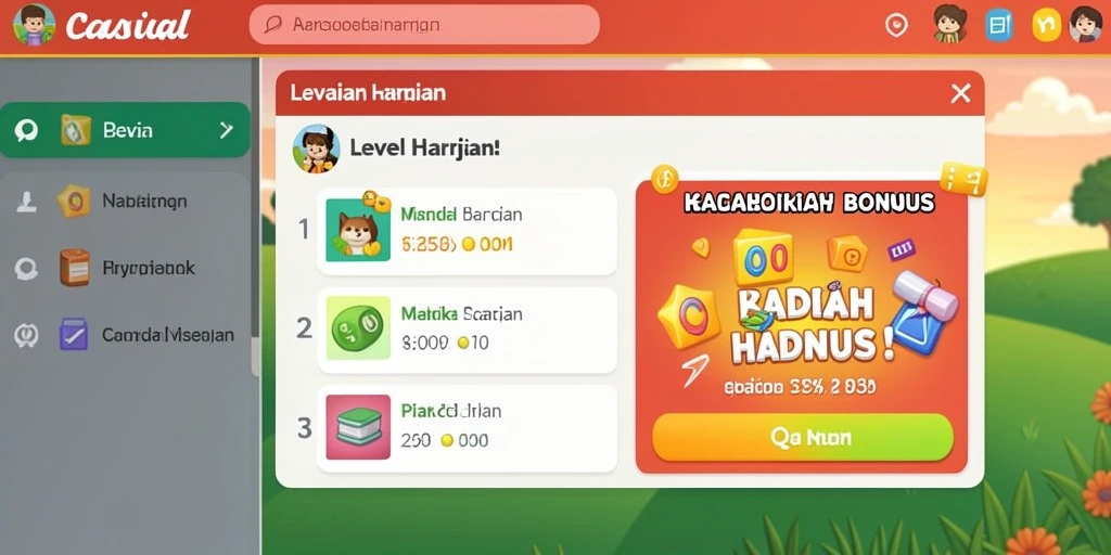 Pengalaman bermain yang menyenangkan dan interaktif.
